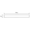 Mexen Flat MGB masca pentru sifonul de scurgere liniar 70 cm, sticlă neagră - 1026070