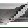 Mexen Kioto+ L perete de duș cu raft Walk-in 100 x 200 cm, transparent/înghețat, aur roz - 800-100-123-60-35