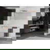 Mexen Kioto+ L perete de duş cu suport Walk-in 120 x 200 cm, transparent/satinat, aur roz - 800-120-123-60-35
