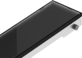 Mexen Flat MGB masca de scurgere liniară 100 cm, sticlă neagră - 1026100