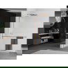 Mexen Kioto+ L Walk-in zuhanyfal polccal 120 x 200 cm, homályos, rózsaarany - 800-120-123-60-30