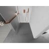 Mexen Kioto+ L panou de duș cu raft Walk-in 100 x 200 cm, mat, aur roz - 800-100-123-60-30