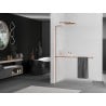 Mexen Kioto+ L panou de duș cu raft Walk-in 100 x 200 cm, mat, aur roz - 800-100-123-60-30