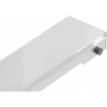 Mexen Flat MGW capac pentru rigolă de scurgere 60 cm, sticlă albă - 1027060