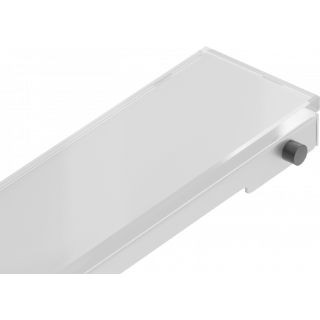 Mexen MGW mască pentru scurgerile de duș liniare 60 cm, Sticlă albă - 1027060