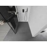 Mexen Kioto+ L zuhanyfal polccal Walk-in 50 x 200 cm, fekete minta, fekete - 800-050-123-70-70