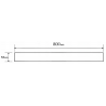 Mexen Flat M13 masca 2în1 pentru rigolă de 80 cm, aurie - 1519080