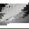 Mexen Kioto+ L perete de duș cu raft Walk-in 120 x 200 cm, grafit, gun gray periat - 800-120-123-66-40