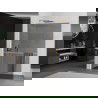 Mexen Kioto+ L perete de duș cu shelf Walk-in 90 x 200 cm, grafit, cupru periat - 800-090-123-65-40