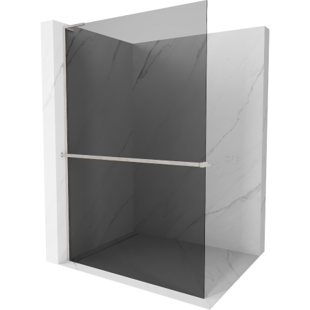 Mexen Kioto+ L walk-in zuhanyfal polccal 70 x 200 cm, grafit, kefélt nikkel - 800-070-123-97-40