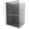 Mexen Kioto+ L Walk-in zuhanyfal 110 x 200 cm, grafit, brushed nickel - 800-110-123-97-40