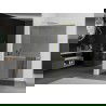 Mexen Kioto+ L perete de duș cu raft Walk-in 70 x 200 cm, grafit, auriu - 800-070-123-50-40