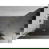 Mexen Kioto+ L perete de duș cu raft Walk-in 70 x 200 cm, grafit, auriu - 800-070-123-50-40