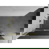 Mexen Kioto+ L perete de duș cu raft Walk-in 70 x 200 cm, grafit, aur lustruit - 800-070-123-55-40