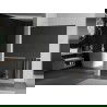 Mexen Kioto+ L perete de duș cu raft Walk-in 70 x 200 cm, oglindă, alb - 800-070-123-20-50
