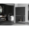 Mexen Kioto+ L panou de duș cu raft Walk-in 110 x 200 cm, oglindă, alb - 800-110-123-20-50