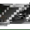Mexen Kioto+ L zuhanyfal polccal Walk-in 90 x 200 cm, tükör, króm - 800-090-123-01-50