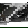 Mexen Kioto+ L panou de duș cu raft Walk-in 70 x 200 cm, oglindă, negru - 800-070-123-70-50