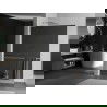 Mexen Kioto+ L perete de duș cu raft Walk-in 80 x 200 cm, oglindă, nichel periat - 800-080-123-97-50