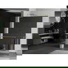 Mexen Kioto+ L panou de duș cu raft Walk-in 70 x 200 cm, oglindă, aurie - 800-070-123-50-50