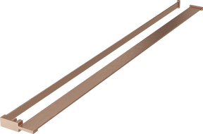 Mexen polc zuhanyfalhoz törölközőtartóval, kefélt réz - 800-02-65