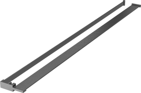 Mexen raft pentru perete de duș cu bară pentru prosoape, gri armă periat - 800-02-66