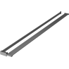 St shelf pentru peretele de duș cu suport pentru prosoape, gun metal - 800-02-95