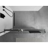 Mexen Kioto+ raft pentru peretele de duș cu bară pentru prosoape, gun metal - 800-02-95