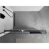 St shelf pentru peretele de duș cu suport pentru prosoape, gun metal - 800-02-95