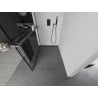 Mexen Kioto+ L paravan de duș cu suport Walk-in 100 x 200 cm, model negru, finisaj gun gray periat - 800-100-123-66-78