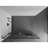 Mexen Kioto+ L paravan de duș cu suport Walk-in 100 x 200 cm, model negru, finisaj gun gray periat - 800-100-123-66-78