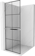 Mexen Kioto+ L panou de duș cu suport Walk-in 70 x 200 cm, model negru, crom - 800-070-123-01-77