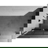 Mexen Kioto+ L perete de duș cu raft Walk-in 120 x 200 cm, model negru, negru - 800-120-123-70-77