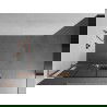 Mexen Kioto+ L perete de duș cu suport Walk-in 110 x 200 cm, model negru, bronz periat - 800-110-123-65-77