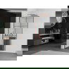 Mexen Kioto+ L duş cu panou Walk-in 70 x 200 cm, model negru, aur roz - 800-070-123-60-77