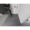 Mexen Kioto+ L perete de duș cu raft Walk-in 90 x 200 cm, model negru, aur roz - 800-090-123-60-77