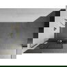 Mexen Kioto+ L zidărie pentru duș cu raft Walk-in 80 x 200 cm, model negru, aurit - 800-080-123-50-77