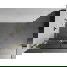 Mexen Kioto+ L perete de duș cu raft Walk-in 100 x 200 cm, model negru, finisaj auriu periat - 800-100-123-55-77