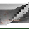 Mexen Kioto+ L perete de duș cu raft Walk-in 120 x 200 cm, model alb, cupru periat - 800-120-123-65-97