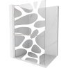 Mexen Kioto+ L panou de duș cu raft Walk-in 90 x 200 cm, model alb, nichel periat - 800-090-123-97-97