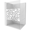 Mexen Kioto+ L walk-in zuhanyfal 70 x 200 cm, fehér minta, fehér - 800-070-123-20-85