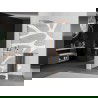 Mexen Kioto+ L perete de duș cu raft Walk-in 90 x 200 cm, model alb, aur roz - 800-090-123-60-97