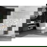Mexen Kioto+ L panou de duș cu suport Walk-in 70 x 200 cm, model alb, crom - 800-070-123-01-85