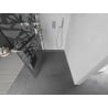 Mexen Kioto+ L zuhanykabin polccal Walk-in 80 x 200 cm, fehér minta, króm - 800-080-123-01-85
