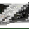 Mexen Kioto+ L perete de duș cu raft Walk-in 100 x 200 cm, model alb, auriu - 800-100-123-50-97
