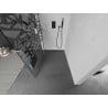 Mexen Kioto+ L Walk-in zuhanyfal 110 x 200 cm, fehér minta, gun gray érdes - 800-110-123-66-85