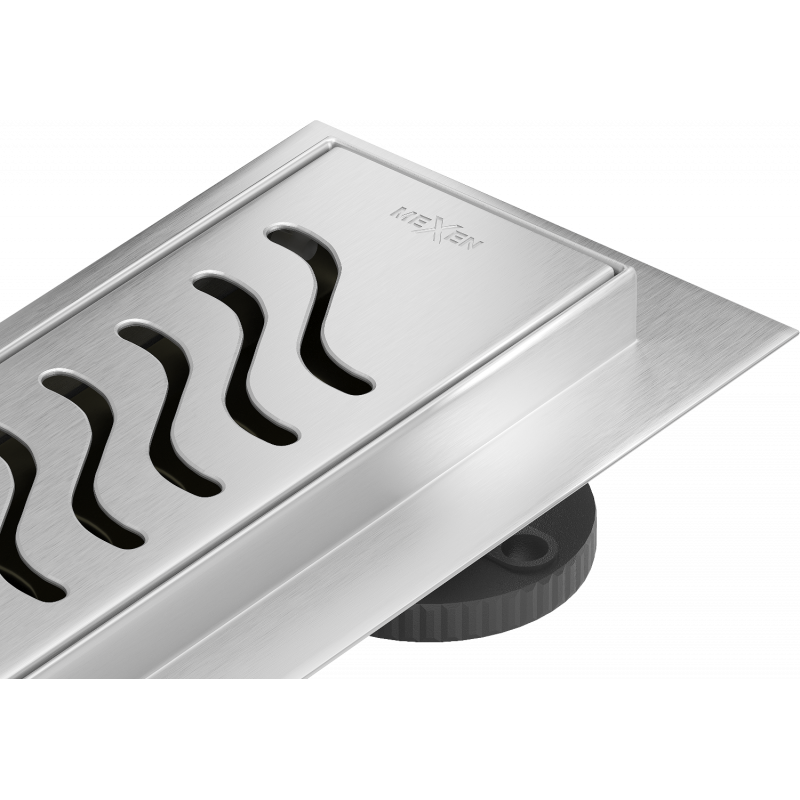 Mexen Flat M09 lineáris folyóka 90 cm, inox - 1028090-15