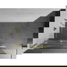 Mexen Kioto+ L perete de duș cu raft Walk-in 100 x 200 cm, model alb, finisaj aurit - 800-100-123-55-97