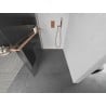 Mexen Kioto+ perete dus cu raft Walk-in 90 x 200 cm, transparent, cupru periat - 800-090-121-65-09