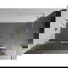 Mexen Kioto+ perete de duș cu raft Walk-in 100 x 200 cm, dungi, auriu periat - 800-100-121-55-09